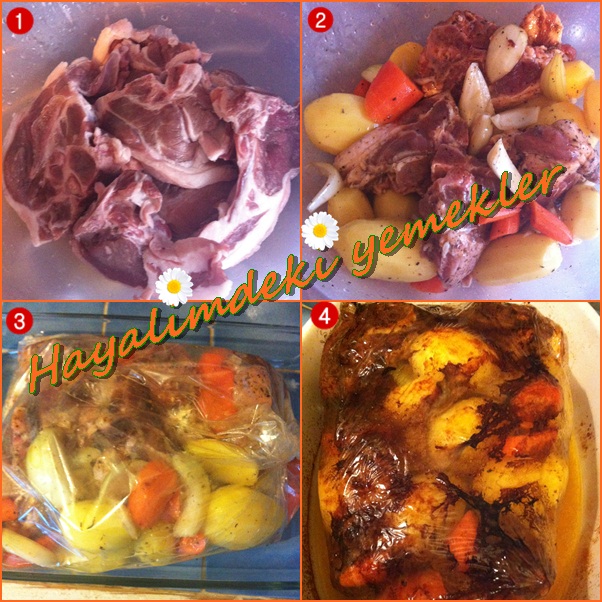 fırında kemikli et yemeği